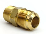 Parker 48F-12-12 Brass 3/4" Tube OD 45° Flare X 3/4" Male NPTF Straight Pipe Connector Fitting