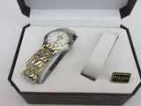 Pierre Miller Quartz Water Resistant Men’s and Women’s Silver and Gold Wrist Watch