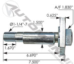 Ridewell 5000699B000 Optima Bus 23891712 Air Suspension Eccentric Bolt