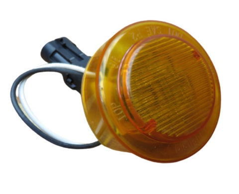 Dialight 17001AB Series 17 2-1/2" Round Amber Yellow Side Marker Clearance Light Lamp 170-01AB - Second Wind Surplus