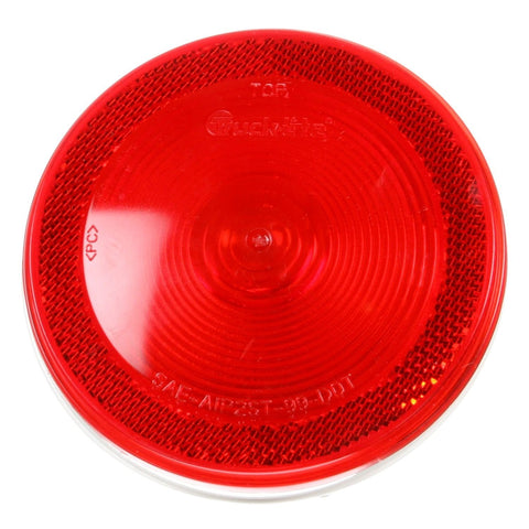 Truck-Lite 40215R 12 Volt 4" Red Stop Turn Tail Reflectorized PL-3 Light Lamp