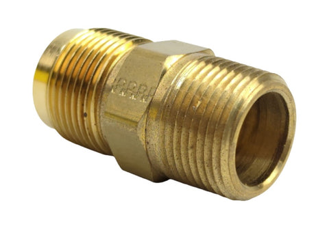 Parker 48F-12-12 Brass 3/4" Tube OD 45° Flare X 3/4" Male NPTF Straight Pipe Connector Fitting