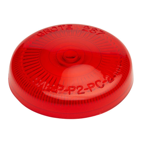 Grote 90162 2-1/2" Round Red Surface Mount Clearance Marker Replacement Lens