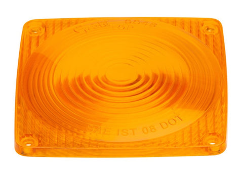 Grote 90483 Amber Square Trailer Light Lamp Stop Tail Turn Replacement Lens for 55430