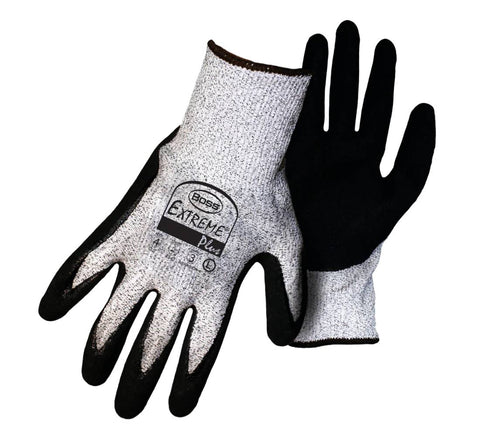 Boss 1CF7004L Extreme Plus Gray Nitrile Palm Cut Resistant Gloves Size Large