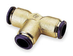 Alpha 88230-06 3/8” Push-to-Connect Nickel Brass Union Tee