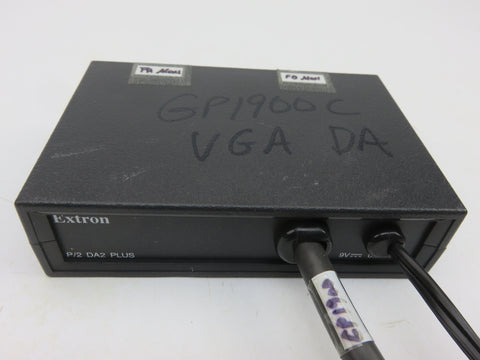 Extron P/2 DA2 Plus 33-1393-01 VGA Dual 2 Output Splitter Distribution ...