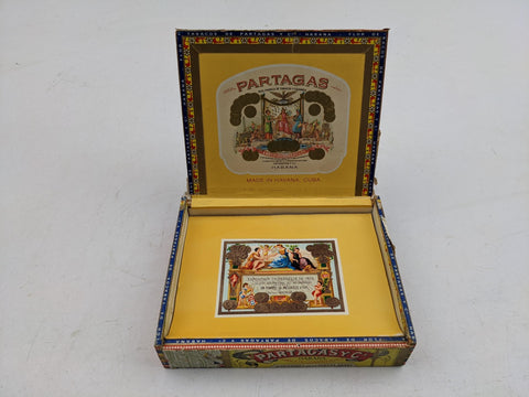 Flor De Tabacos Partagas Chicos Cellophane Habana Wooden Cigar Box