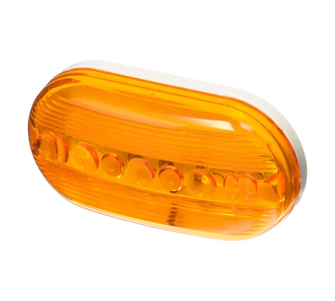 Truck Lite 1259A Shock Mount Two Bulb Oval Amber Yellow Marker Lamp Light 26301 - Second Wind Surplus