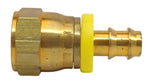 Gates 6LOC-8RFJSX Brass 3/4"-16 Dual Seat Female JIC 37°/SAE 45° Flare Swivel Hydraulic Hose Coupling Adapter Fitting