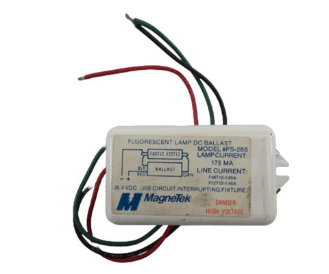 MagneTek PS-26S F48T12 F72T12 26.4 VDC 175 mA Fluorescent Lamp Light DC Ballast