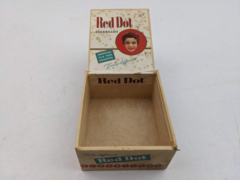 Red Dot Federal Cigar Co. Truly Different Cigarillos Cigar Box