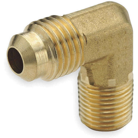 Parker 149F-6-4 Brass 3/8" Tube X 1/4" NPT 45° Flare 90° Male Elbow Fitting