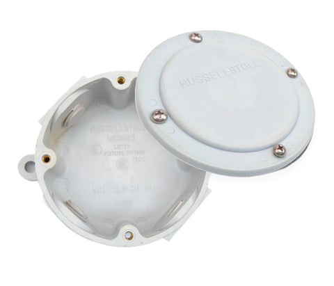 Thomas & Betts Hazlux RUSSELLSTOLL WCN183-1 + CN Non-Metallic Light Junction Box and Cover Plate
