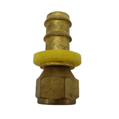 Parker 30682-8-6B 82 Series 1/2" X 3/8" Push On Field Attachable Brass Hydraulic Hose Fitting
