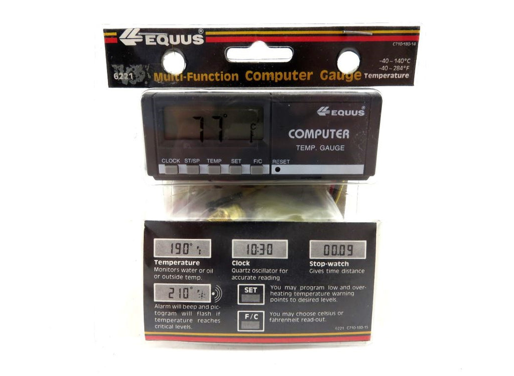 Equis Computer Equus 6221 12V 3-in-1 Multi-Function Digital Computer Temperature Moni ...