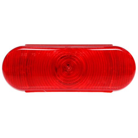 Truck-Lite 60340R 60 Series Incandescent 6" Oval Red Stop/ Turn/ Tail Light / Lamp No Grommet