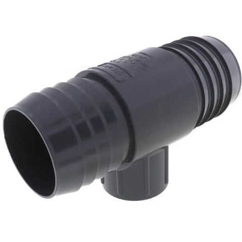 Spears 1402-202 PVC 1-1/2" X 1-1/4" X 1" FPT Hose Barb Reducing Tee Fitting