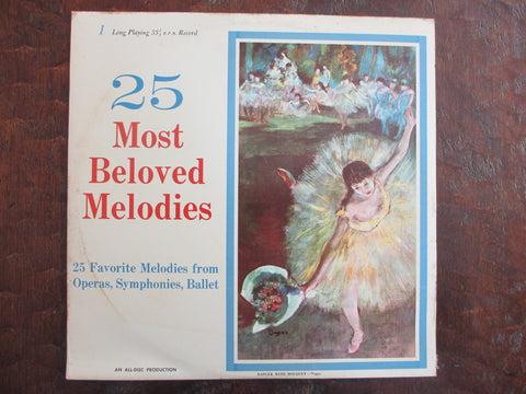 25 Most Beloved Melodies SBMN 1 All Disc Productions Classical Vinyl Record
