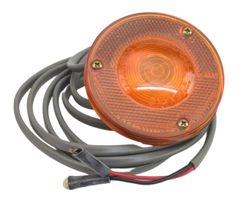 KD Lamp 546-91-767 Amber Round 3.48” Incandescent Marker Light Lamp and Wire Kit 38M0343RP3 1348AY93