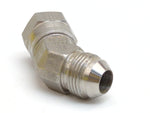 Parker 8 V6X-SS Triple-Lok 1/2" Male JIC 37° Flare X 1/2" Female JIC 37° Flare Swivel Nut 45° Elbow Tube Fitting