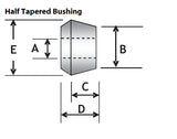 High Temp Red 1" X 1-7/8" Polyurethane Half Tapered Shock Eye Shock Absorber Bushing Boda B-908 Lot of 4