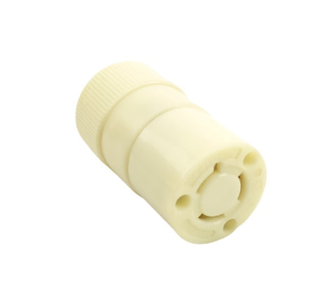 Hubbell Bryant 70615NC White Nylon 250V 15A Twist Lock Electrical Connector Body