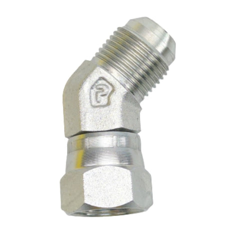 Parker 10 V6X-S Triple-Lok Steel 5/8" JIC 37° Flare 45° Swivel Nut Elbow Fitting