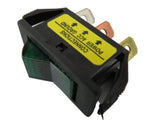 Federal Mogul Powerpath 784712 SPST 12VDC On/Off Green Illuminated Rocker Switch
