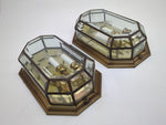Forecast Lighting D-41 355 Vintage Electric Candle Gold Wall Sconce Light Pair