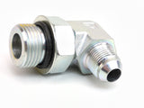Parker 8-12 C5OX-S Triple-Lok 1/2" Male JIC 37° Flare X Size 12 Male SAE-ORB Straight Thread 90° Elbow Tube Fitting