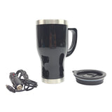 Emerson 1623641 Stainless Steel 14 oz Heated Travel Mug with 12V Auto Power Adapter