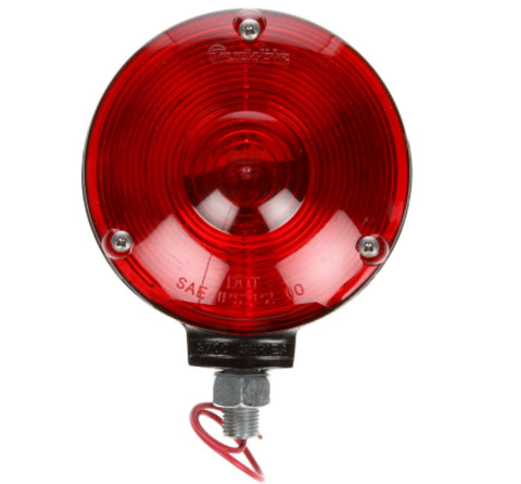Truck-Lite 2701 Signal-Stat Incandescent Red Round 4” 12V Pedestal Light Only