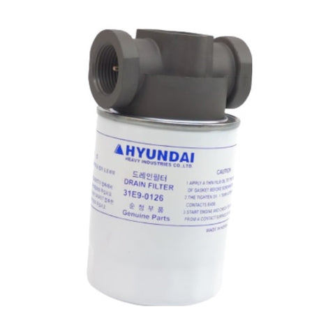 Hyundai 31E9-0086 Genuine OEM R110-7 R170W7 RD210-7V Hydraulic Oil Drain Spin Filter