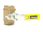 Parker XV500P-16 V500P-16 Brass 1” FNPT X FNPT Inline Standard Port Ball Valve Fitting