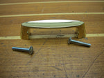 Vintage Retro 3-1/2" Polished Brass Cabinet Drawer Pull Bar Handle Lot of 5