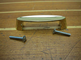 Vintage Retro 3-1/2" Polished Brass Cabinet Drawer Pull Bar Handle Lot of 5