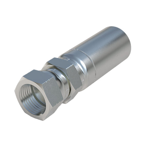 Parker 10655-4-4C Stainless Steel 1/4” Permanent Female JIC 37° Straight UNF Swivel Nut Fitting