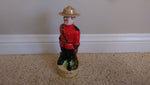 Vintage Alberta's Hand Painted Royal Canadian Mountie CANADIAN CLUB Decanter Bottle